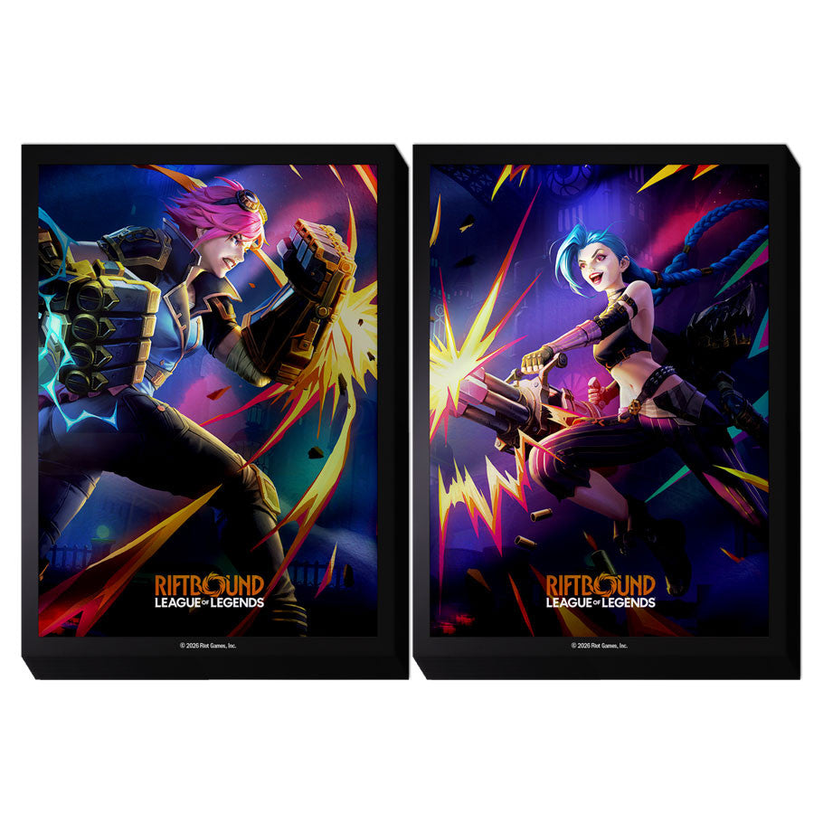 Riftbound TCG: Vendetta Card Sleeves: Vi vs Jinx (Pack of 100)